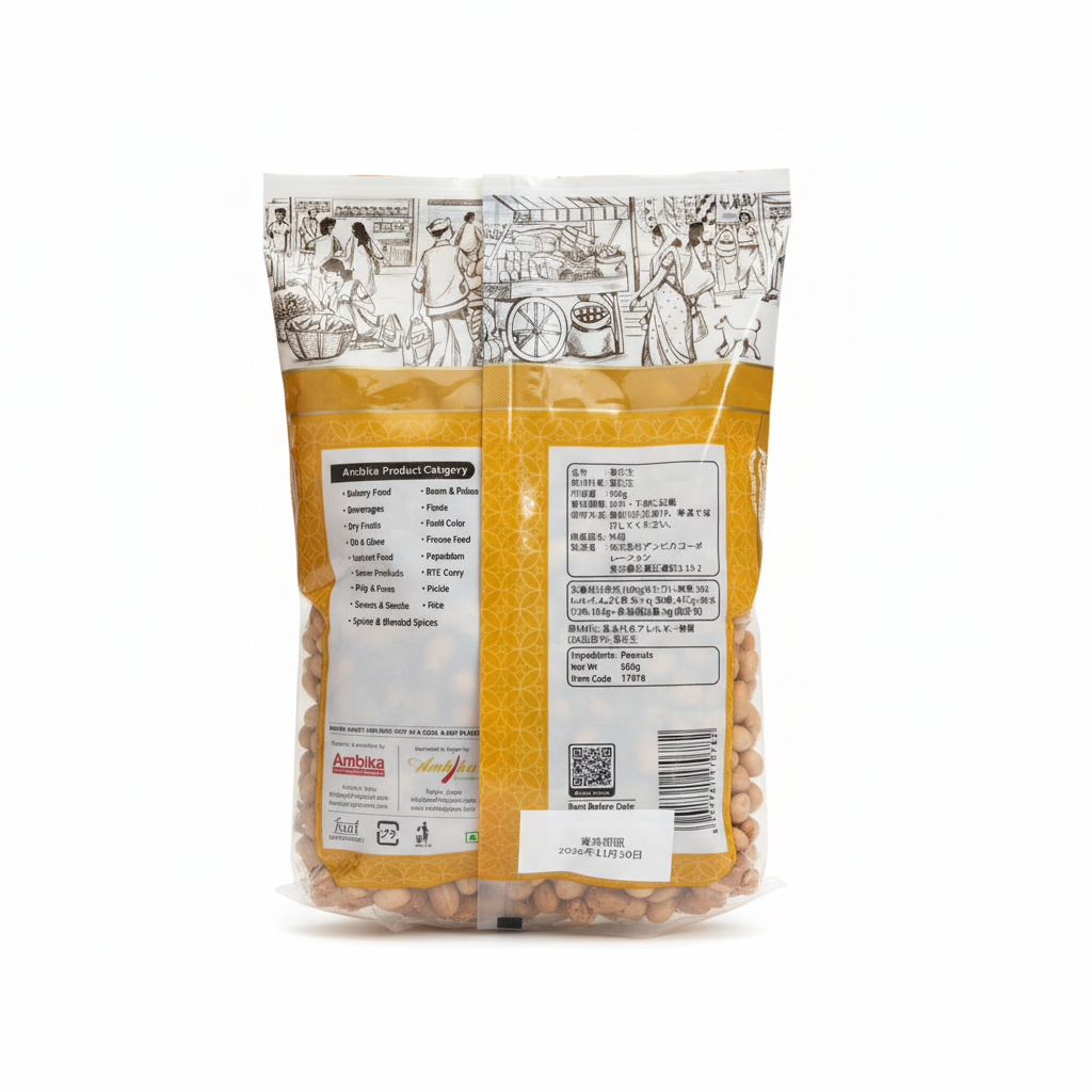 Ambikaピーナツ 500g 商品情報・原材料表示