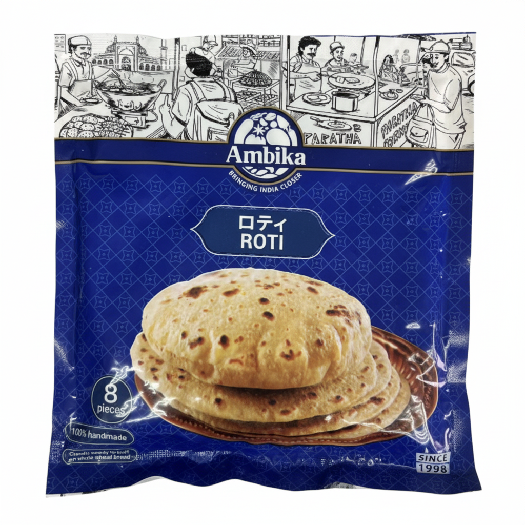 Ambika roti without price sticker with white background