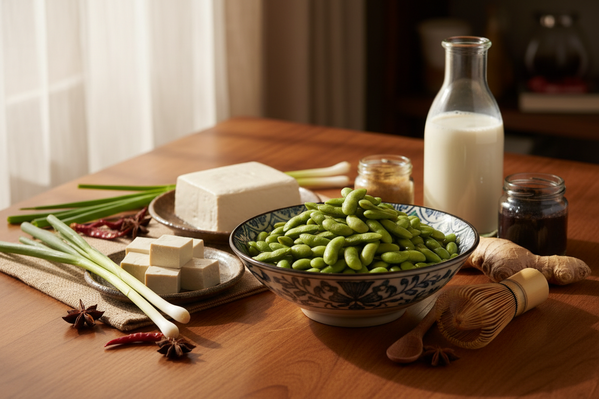 Padma大豆を使った料理シーン