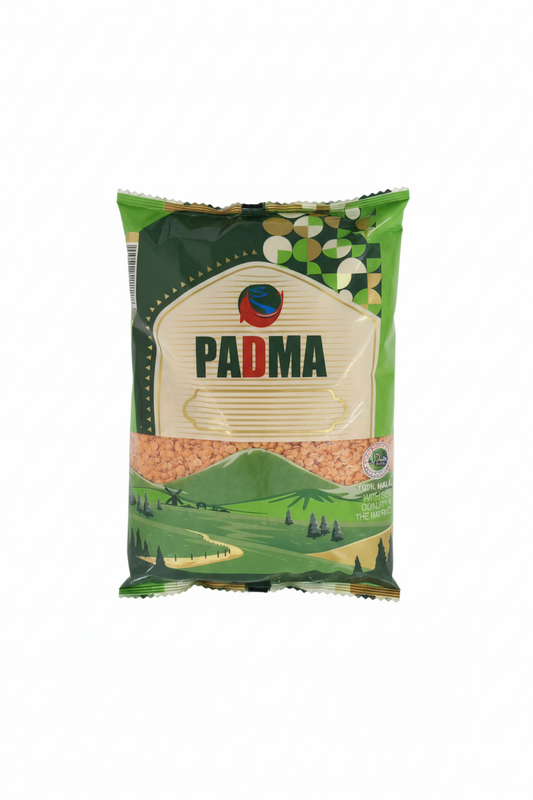 PADMA Masoor Dal lentils with white background