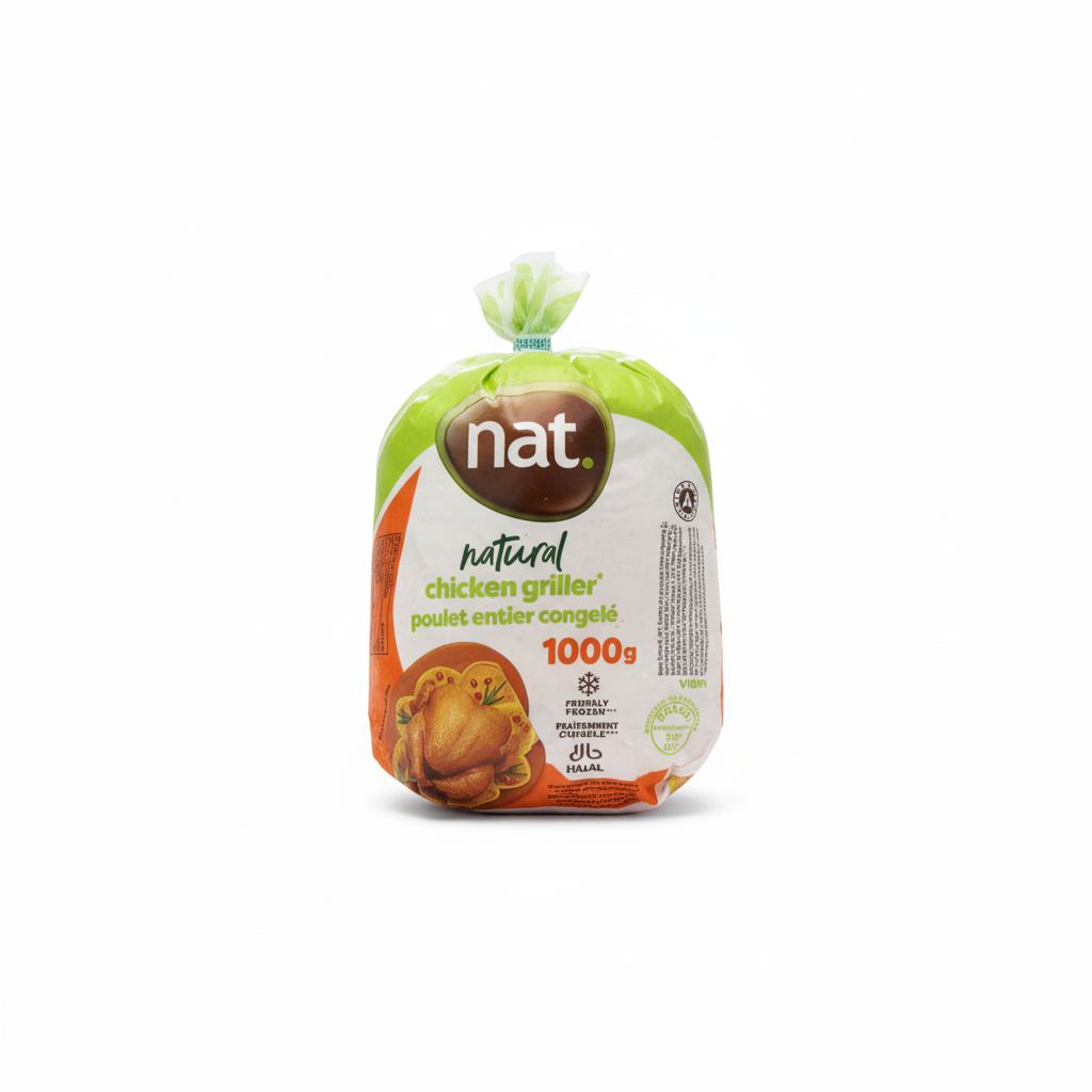 nat. ナチュラルチキングリラー 1000g ハラール認証 白背景