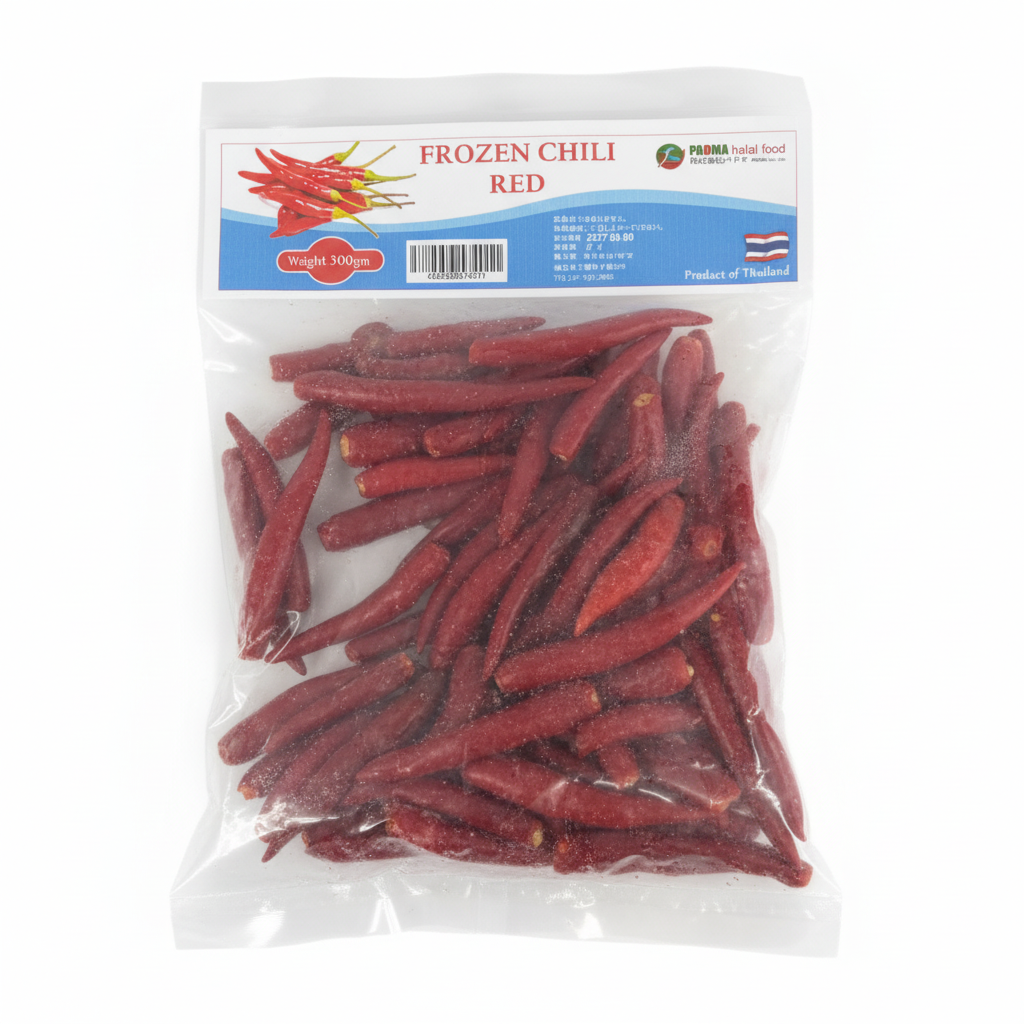 PADMA frozen chili red with white background