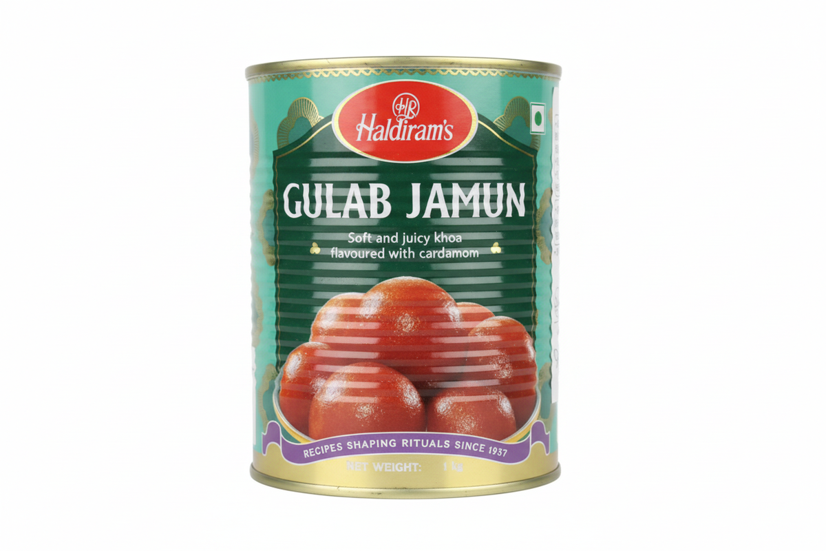 Haldiram's Gulab Jamun 1kg缶 カルダモン風味インドスイーツ