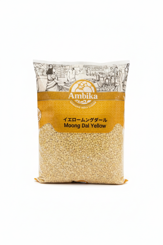 Ambika Moong Dal Yellow with white background